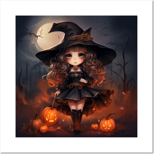 Happy halloween witch Posters and Art